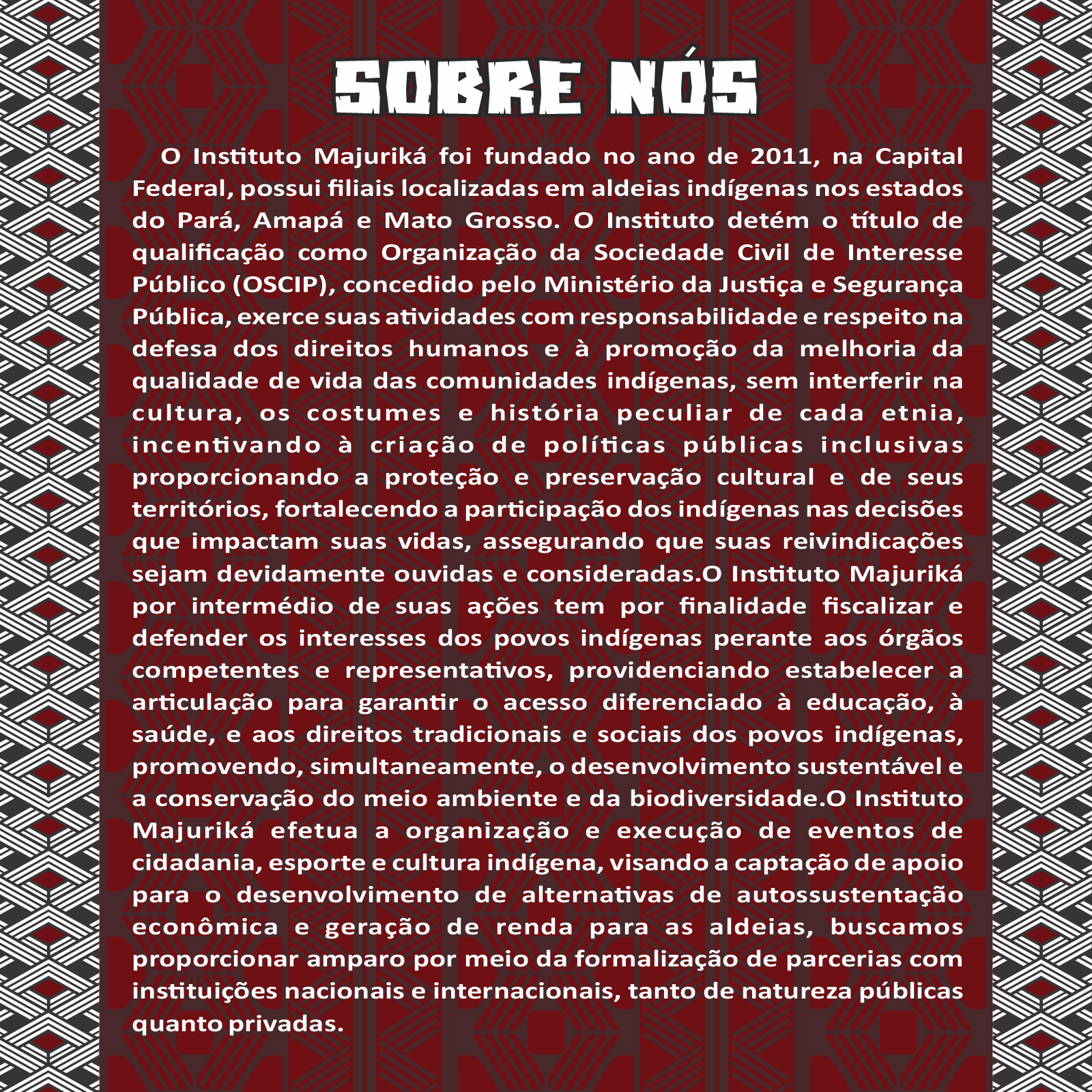 Sobre Nós - Instituto Majuriká